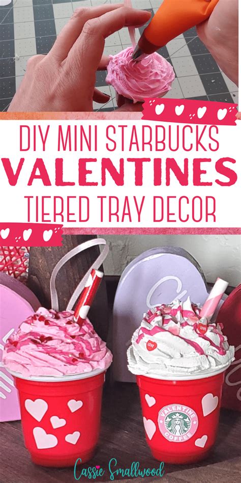 Diy Mini Valentine Fake Coffee With Printable Starbucks Logo Cassie