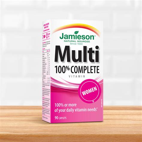 100 Complete Multivitamin For Women Jamieson Vitamins