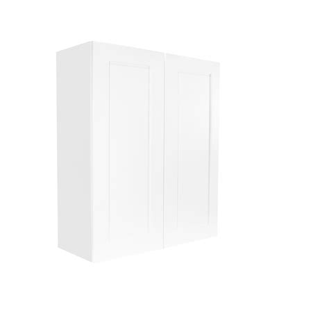 White Shaker 24 Wall Cabinet RTA Cabinets Canada