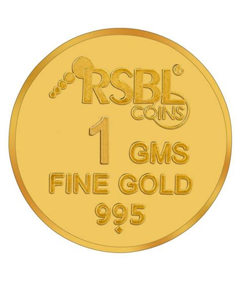 Rsbl 1 Gm Gold Coin Buy Rsbl 1 Gm Gold Coin Online In India On Snapdeal