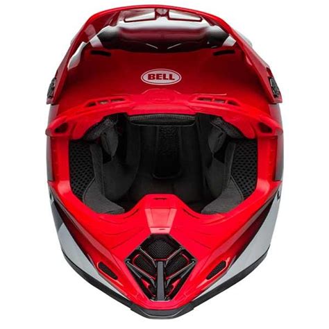 Casco Bell Moto 9s Flex Rail Rojo Blanco