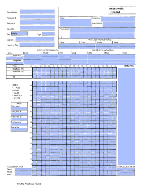 Printable Anesthesia Record Pdf 2020 2022 Fill And Sign Printable