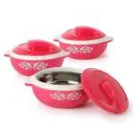 Buy Cello Hot Feast Pack Of 3 Thermoware Casserole Set 1500 Ml 1000