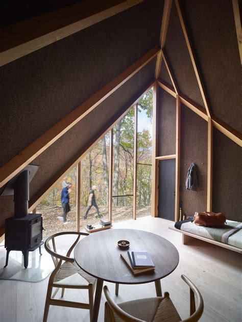 A45 Tiny Triangular Cabin In New York By Big Wowow Home Magazine