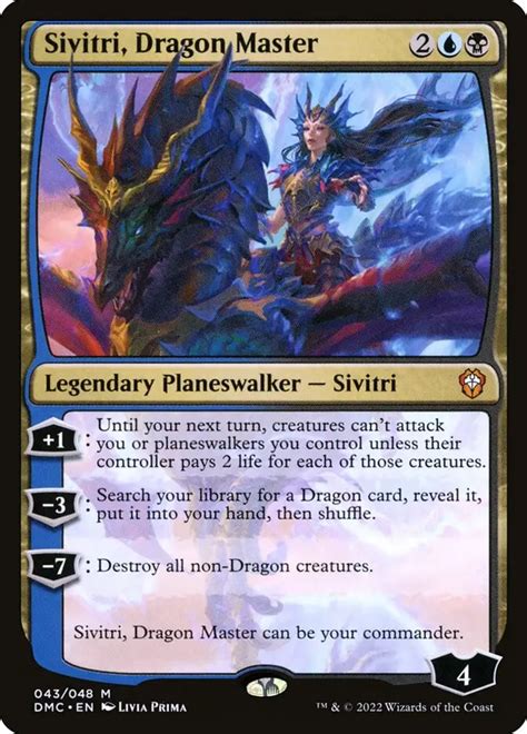 Sivitri Dragon Master Legendary Planeswalker Sivitri Dominaria