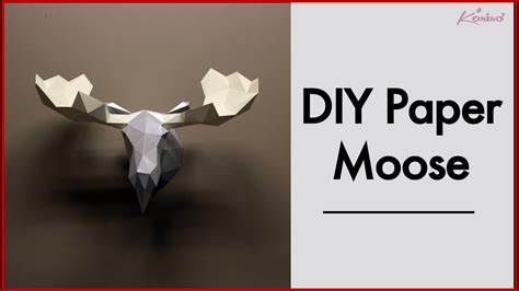 How To Make A Paper Moose Youtube