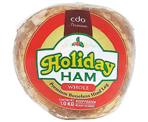 CDO Holiday Ham Whole Premium Boneless Hind Leg 1kg