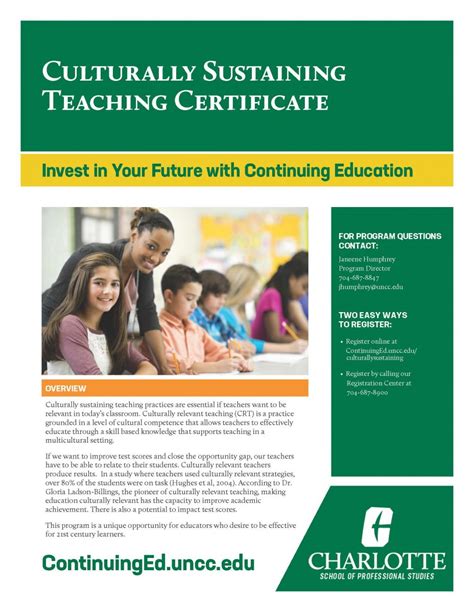 Culturally Sustaining Teaching Certificate The Urban Education Collaborative