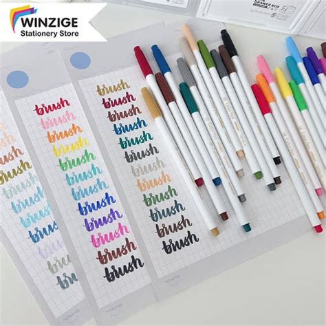 Jual Winzige Set Calligraphy Pen Soft Brush Pen Aesthetic Vintage