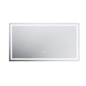 Funkol In W X In H Large Rectangular Frameless Led Light Anti