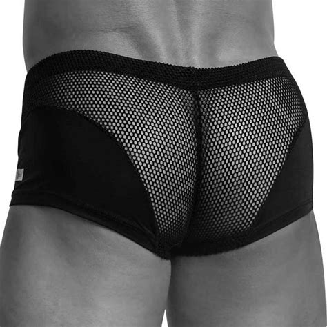 Good Devil Almost Naked Mesh Deep Bulge Boxer Brief Underwear Navy Gdg Gdg Dealbyethan