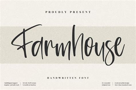 20 Farmhouse Fonts For Rustic And Countryside Genre Decolore