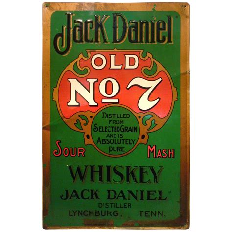 Jack Daniels Tin Sign Advertising Whiskey Old NO 7 Bar Free Shipping