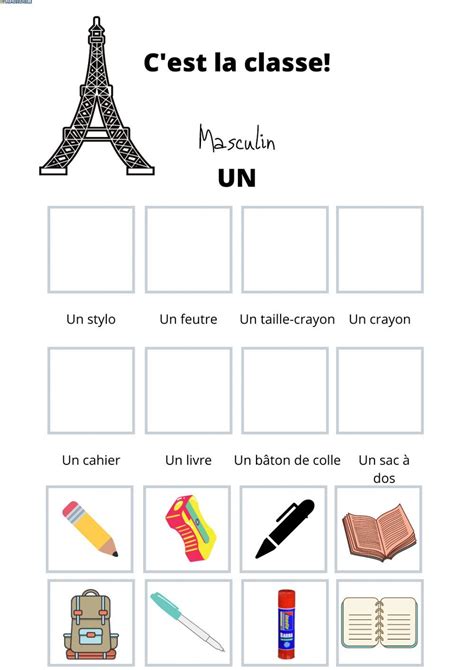 Le Matèriel Scolaire Online Worksheet For 5º Y 6º Primaria You Can Do