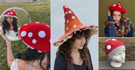 21 Adorable Crochet Mushroom Hat And Cap Patterns Crocht