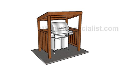 BBQ Grill Shelter Plans | HowToSpecialist - How to Build, Step by Step ...