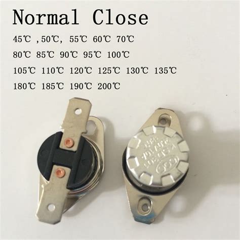 Pcs Ksd Normally Closed Nc Thermostat Temperature Thermal Control