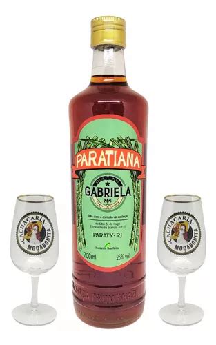 Licor Fino Paratiana Gabriela 700ml 2 Taça Iso