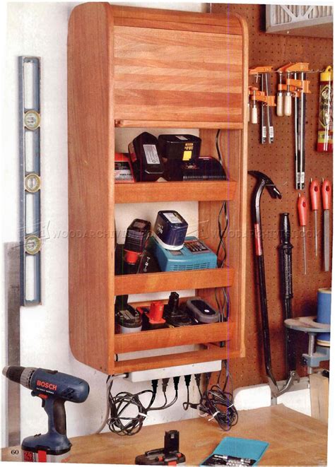 Cordless Tool Charging Cabinet Plans • Woodarchivist