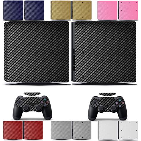 Colours Carbon Fiber Vinyl Skin Sticker For Sony Ps Slim Playstation