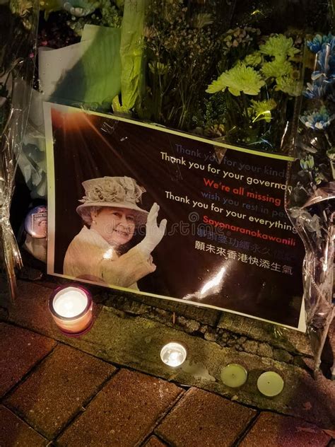 Hong Kong British Consulate General Public Farewell Mourning Queen ...