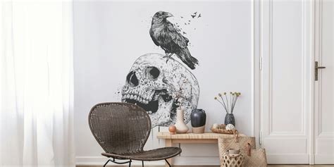 New Skull Wallpaper | Dark and Edgy Wall Decor | Happywall