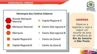 Slide Hierarquia Urbana Cidades Pptx