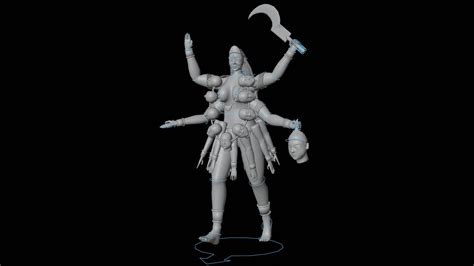 Maa Goddess Kali 3d Model Turbosquid 1659834