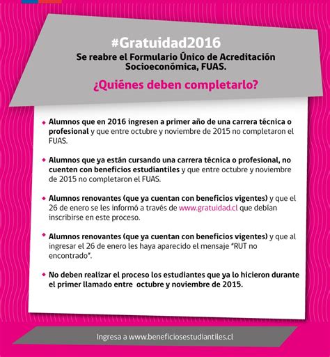 Ministerio De Educación On Twitter ¡buen Día Ya Está Habilitado El Fuas Debes Ingresar A