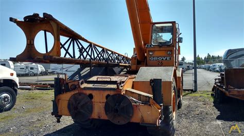 Grove RT625 25 Ton Rough Terrain Crane For Sale Hoists Material