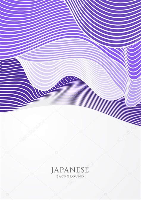 Estilo japonés moderno diseño de póster fondo Ilustración vectorial