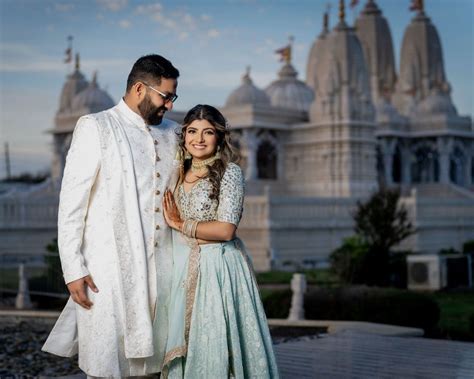 The Engagement Of Vandan Ashvi At Baps Shri Swaminarayan Mandir In