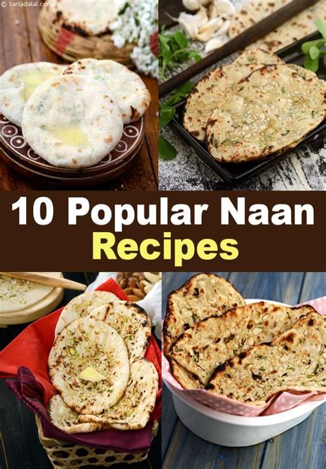 10 Popular Indian Naan Recipes | Naan recipe, Indian food recipes ...