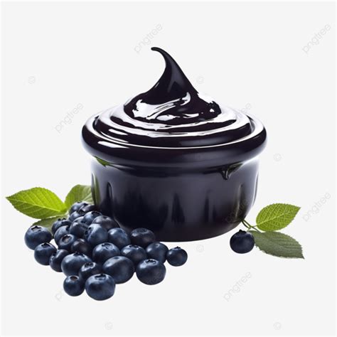 Black Blueberry Paint, Fruit, Food, Isolated PNG Transparent Image and Clipart for Free Download