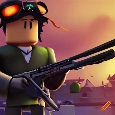 Thumbnail of roblox fps game 'guns at war' on Craiyon