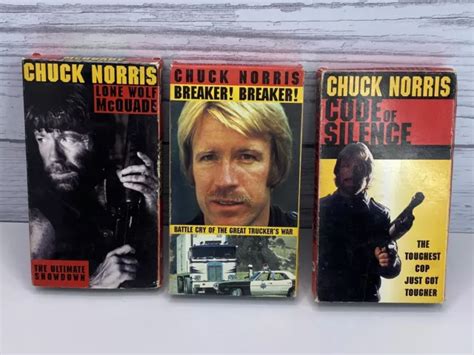 Breaker Breaker Vhs Chuck Norris Lot Code Of Silence Lone Wolf