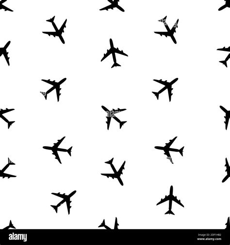 Cartoon airplane background Black and White Stock Photos & Images - Alamy