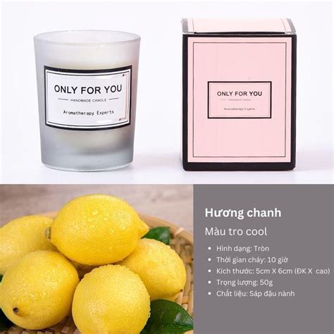 Nến thơm phòng handmade candle cao cấp không khói tinh dầu thiên nhiên ...