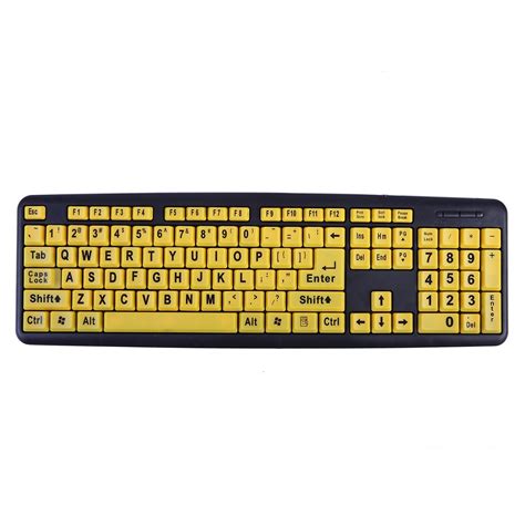 Computer Keyboard Big Letters : Large Print Computer Keyboard USB Wired ...