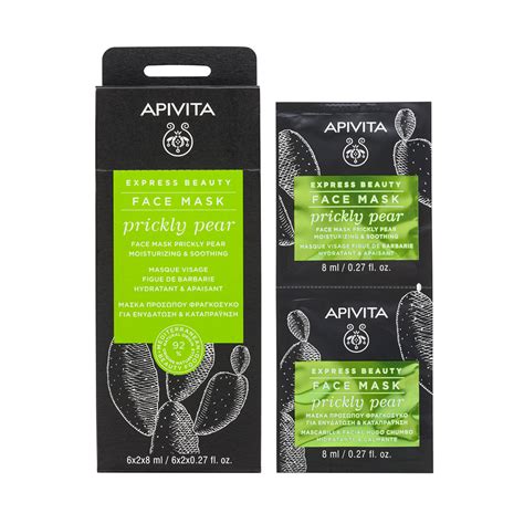 Apivita EXPRESS BEAUTY Mascarilla Hidratante Calmante Con Higo Chumbo