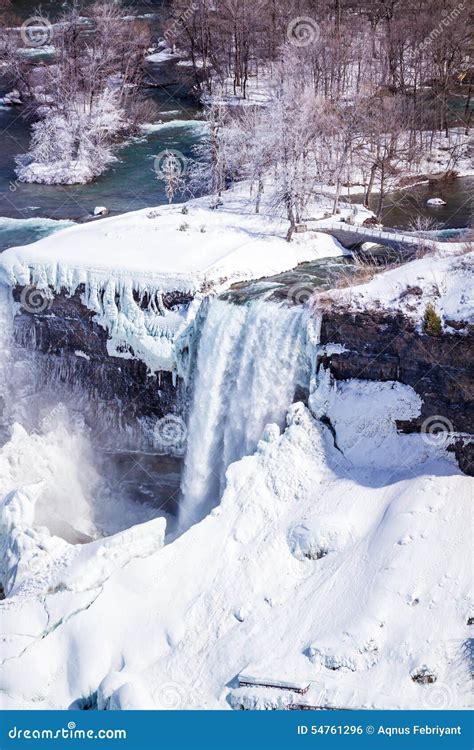 Niagara Falls during Winter Stock Photo - Image of weather, niagara ...