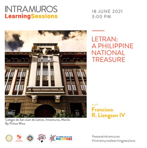 Letran A Philippine National Treasure Intramuros Administration