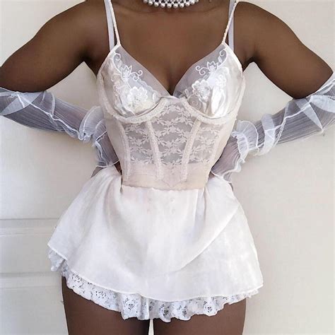 Vintage Victorias Secret Silk Lingerie Dress Depop