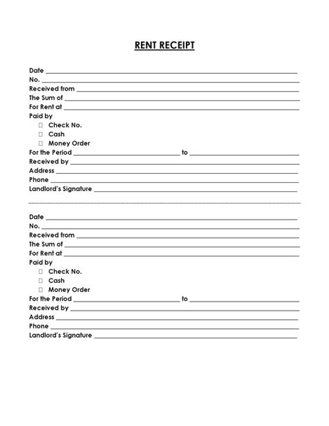 Receipt Book Templates Word Excel How To Fill Out