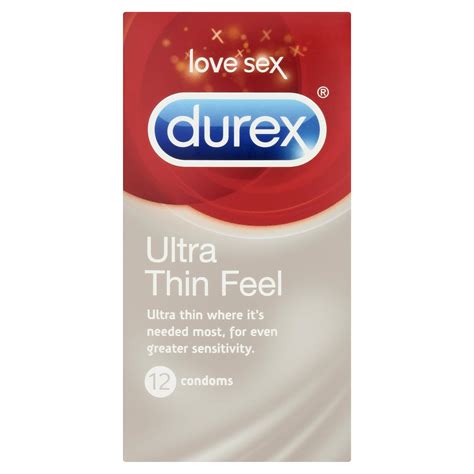 Durex Ultra Thin Feel Condoms Pack Of 12 Uk Health