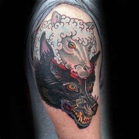 50 Wolf In Sheeps Clothing Tattoo Designs For Men - Manly Ideas