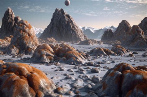 Premium AI Image D Rendered Image Of An Asteroids Rugged Terrain