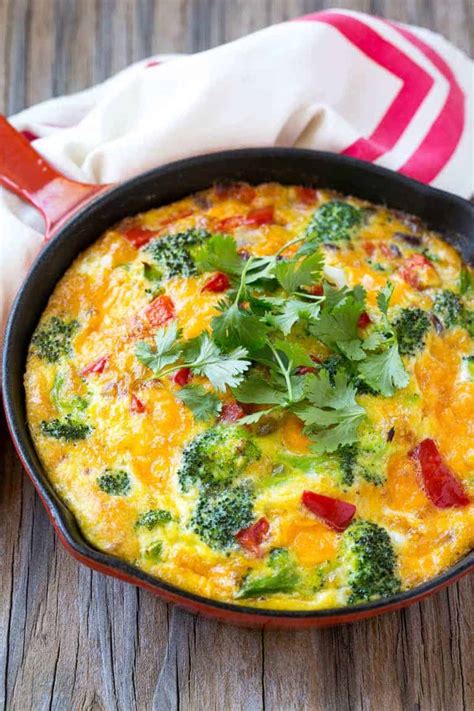 Easy Garden Veggie Frittata Recipe Healthy Fitness Meals