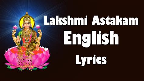 MAHALAKSHMI ASHTAKAM ENGLISH PDF