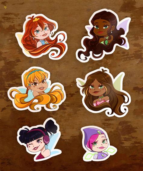 Winx Club Sticker Pack Etsy